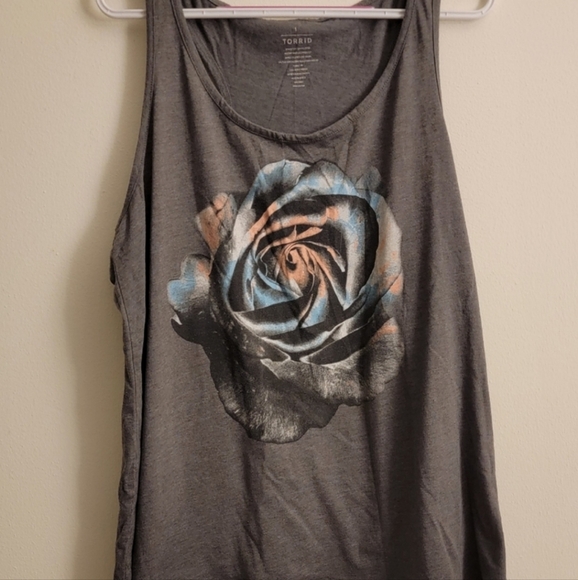 torrid Tops - Rose tank top